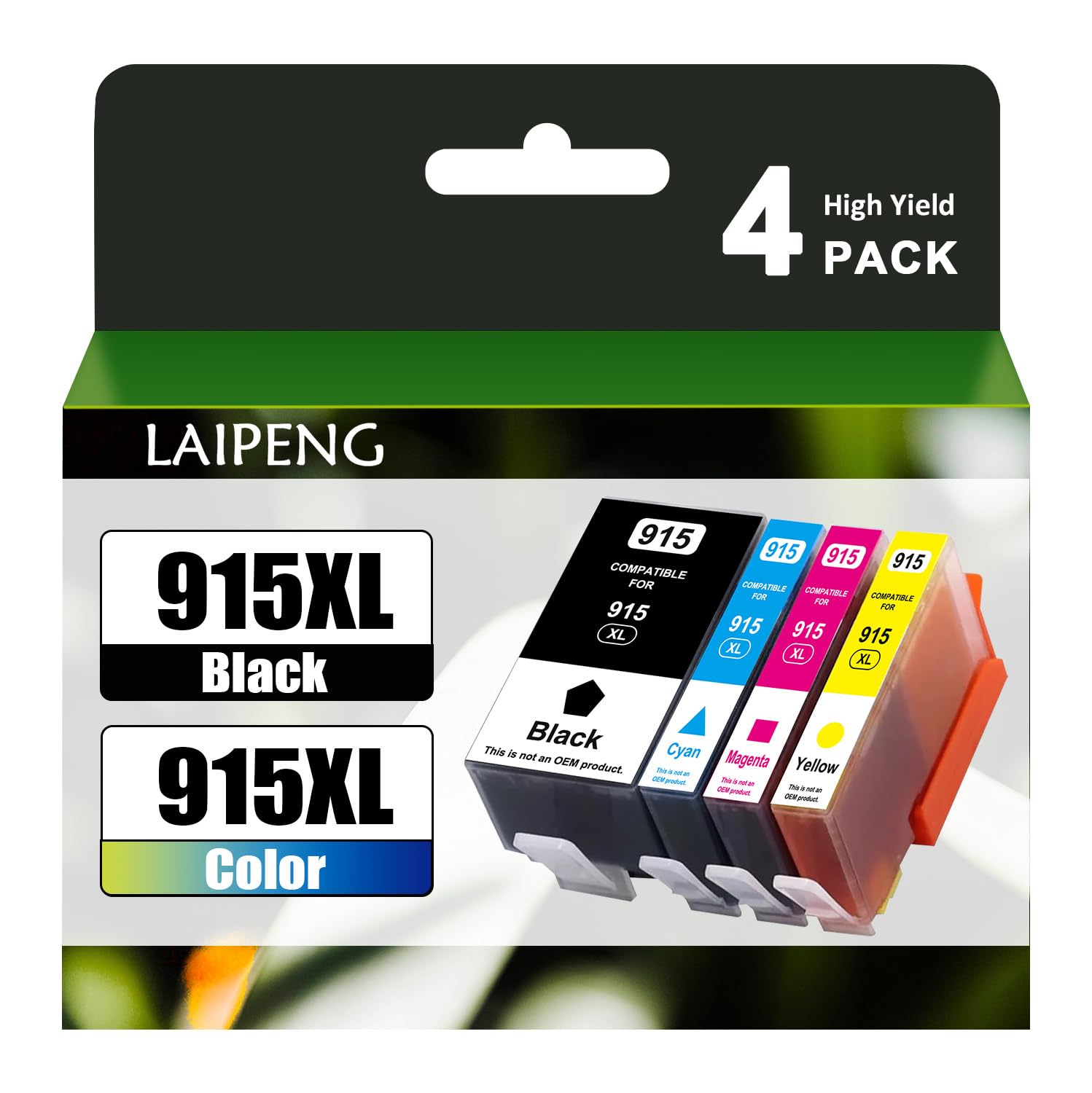 HP 915XL インクカートリッジ 4色セット 915XL HP : 青, 公式通販 3YM22AA