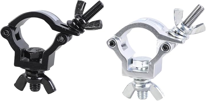Hanging Pipe Clamp Aluminum Trusses Clamp Stage Light Hook for Stage Lighting Moving Head Light Spotlights Enduring Lighting Clip Hook