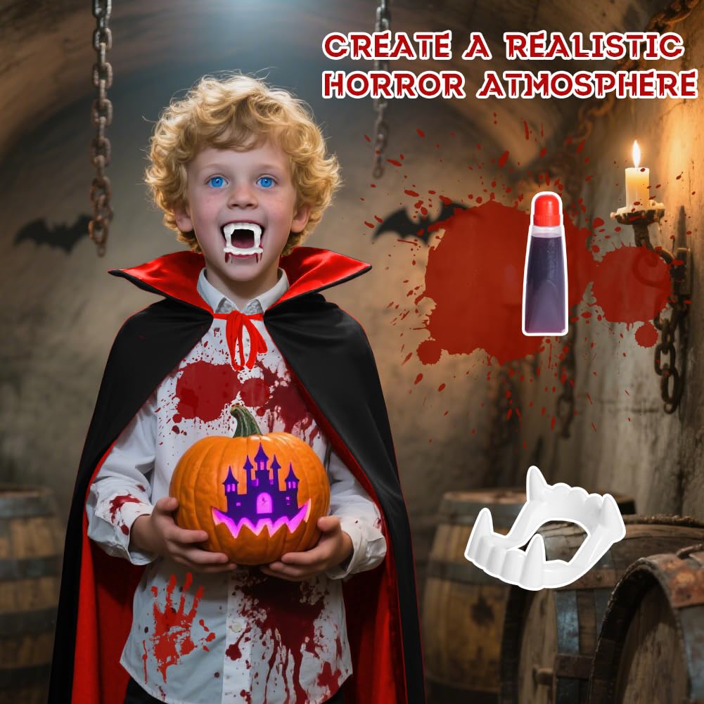 AOOWU Kids Vampire Cloak Set - Image 3
