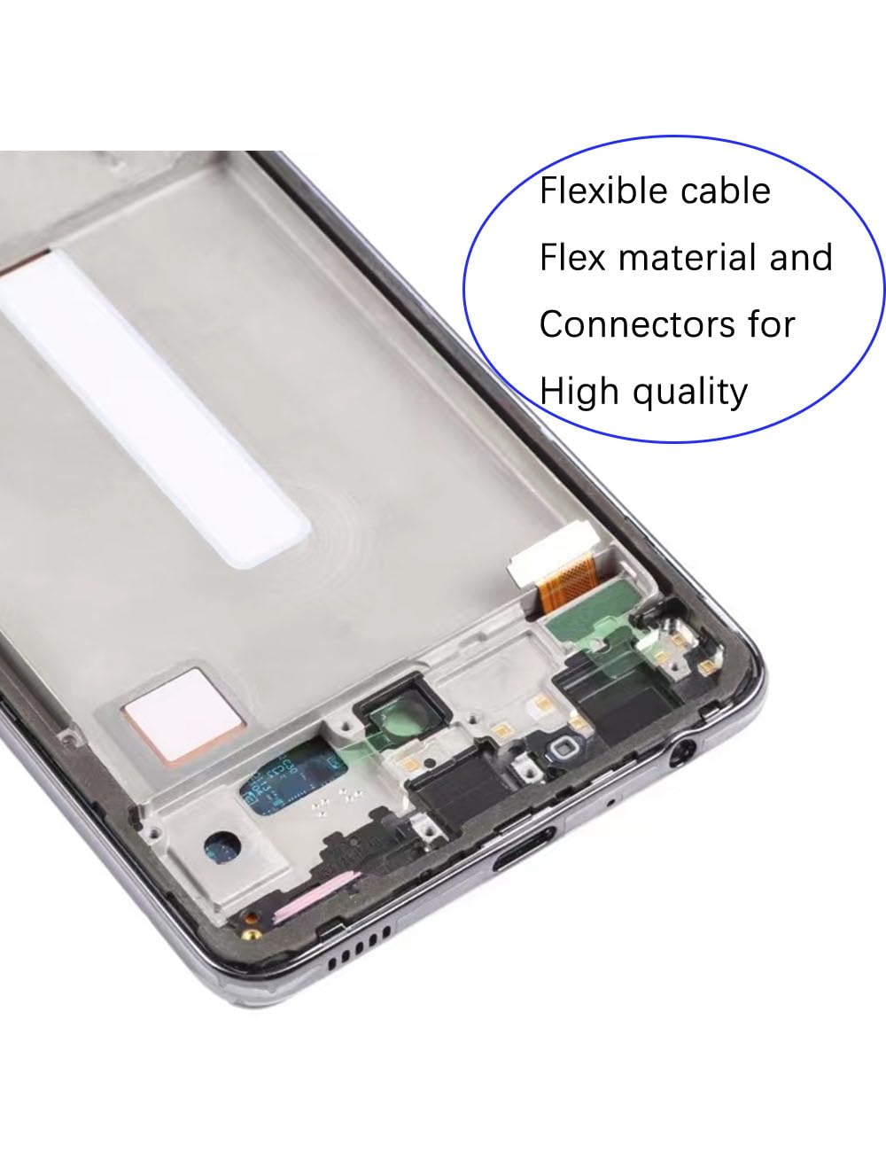 Ersatz Display für Samsung Galaxy A52s / A52 5G LCD-Bildschirm TFT , A526B A526W A526U A528B A528N LCD Display Touch Digitizer Assembly Reparaturteile Kit( Ohne Fingerabdruck, Schwarz mit Rahmen)
