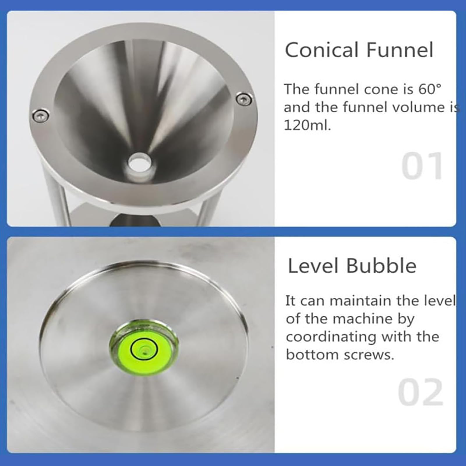 This Stainless Steel Bulk Density Tester for Metal Dust Particles, Accurate and Easy to Operate Laboratory Equipment