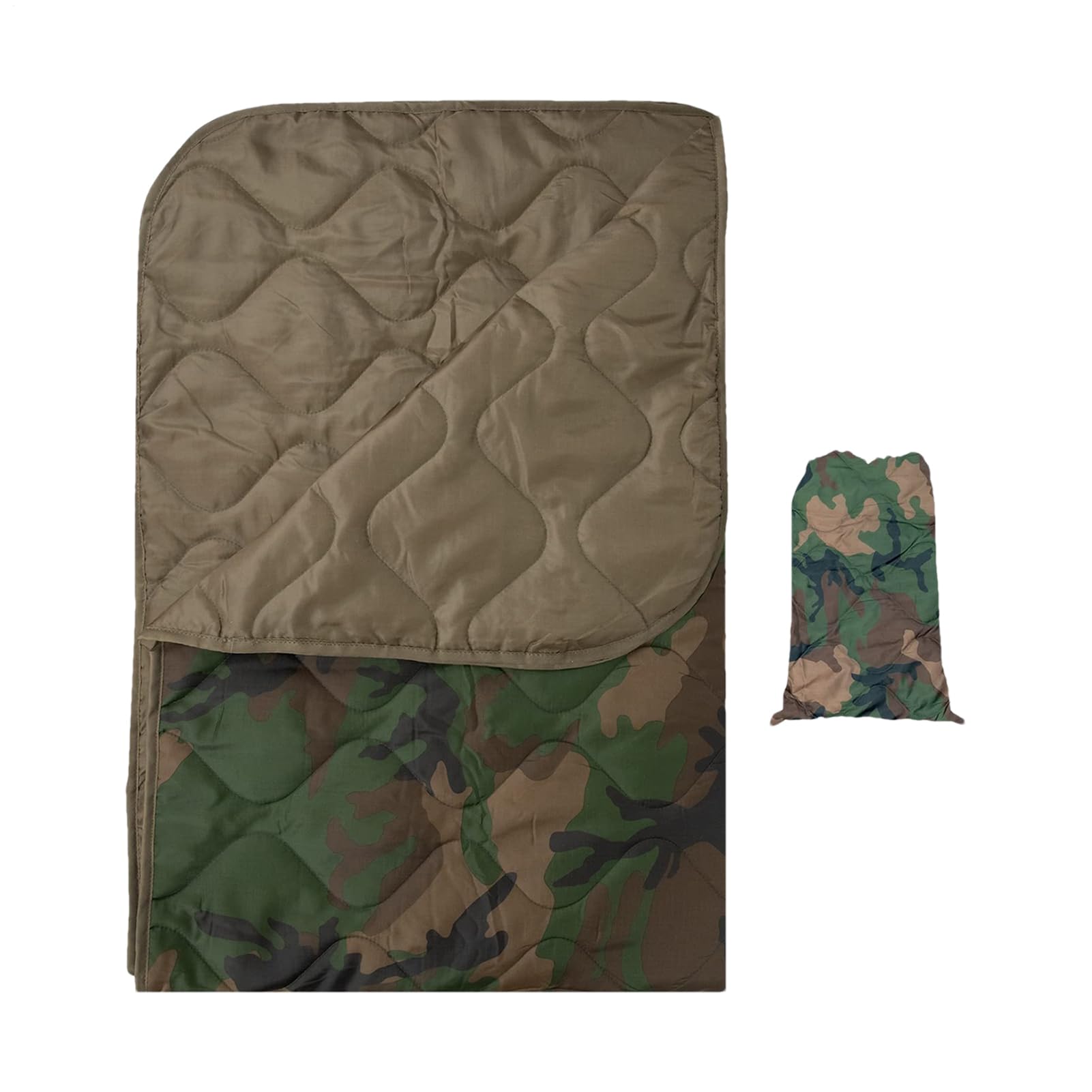 Couverture de camping en duvet imperméable et grande couette chaude de randonnée pliable