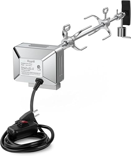 Miniatura 8 de Hygrill - Kit de asador para todas las parrillas Hygrill de gas y carbón integradas de 4 quemadores, asadores con motor, varilla de asador, 2