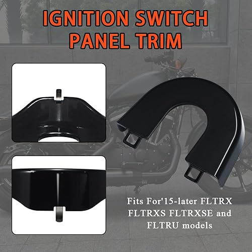 Miniatura 2 de WOWTK Moldura del panel del interruptor de encendido para Harley Touring Road Glide FLTRK, FLTRU, FLTRX, FLTRXS, FLTRXSE 2015-2023,2022 y