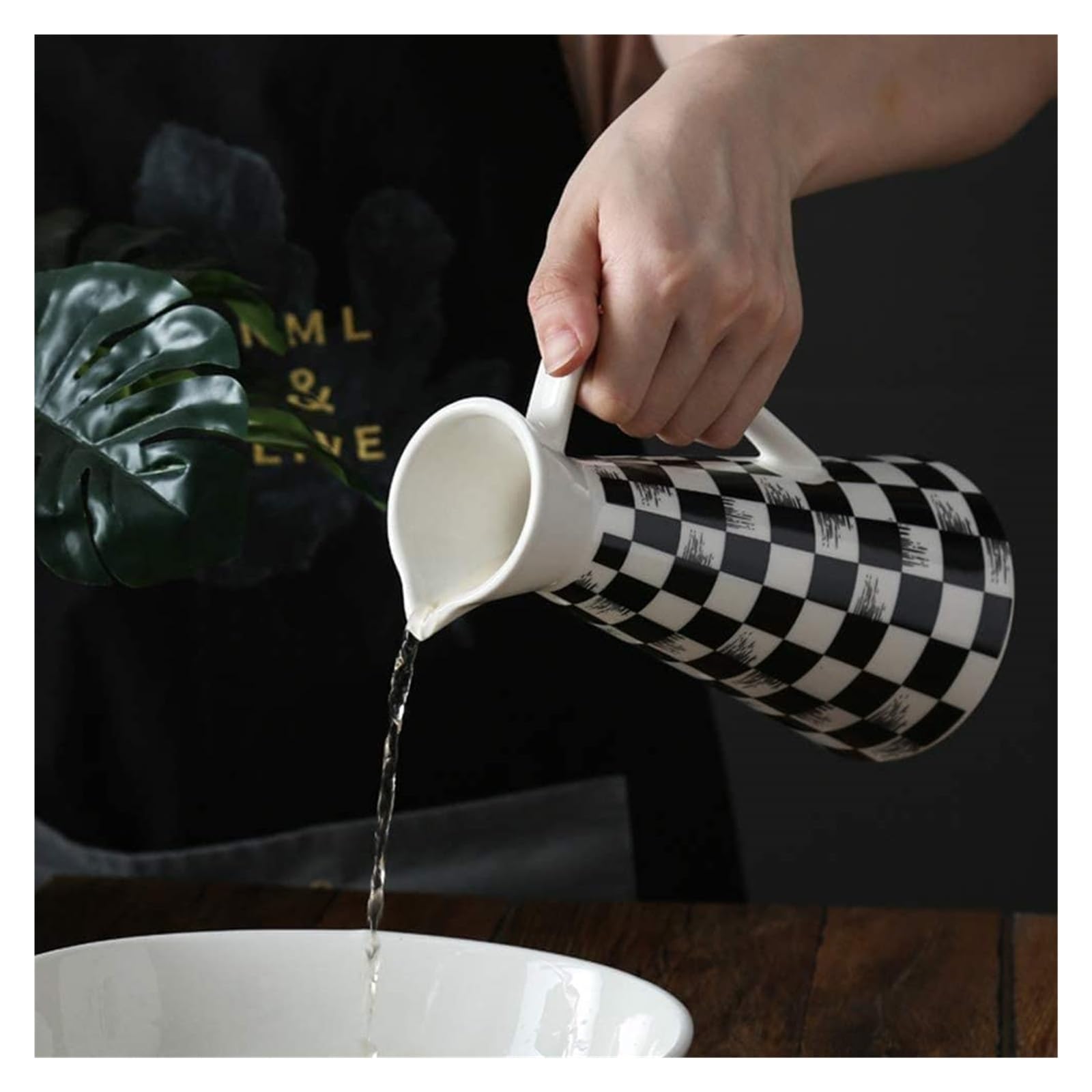 Dispensador de Aceite de cerámica, vinagre y Salsa, Botella Grande de Aceite de Oliva con Tapa hermética.