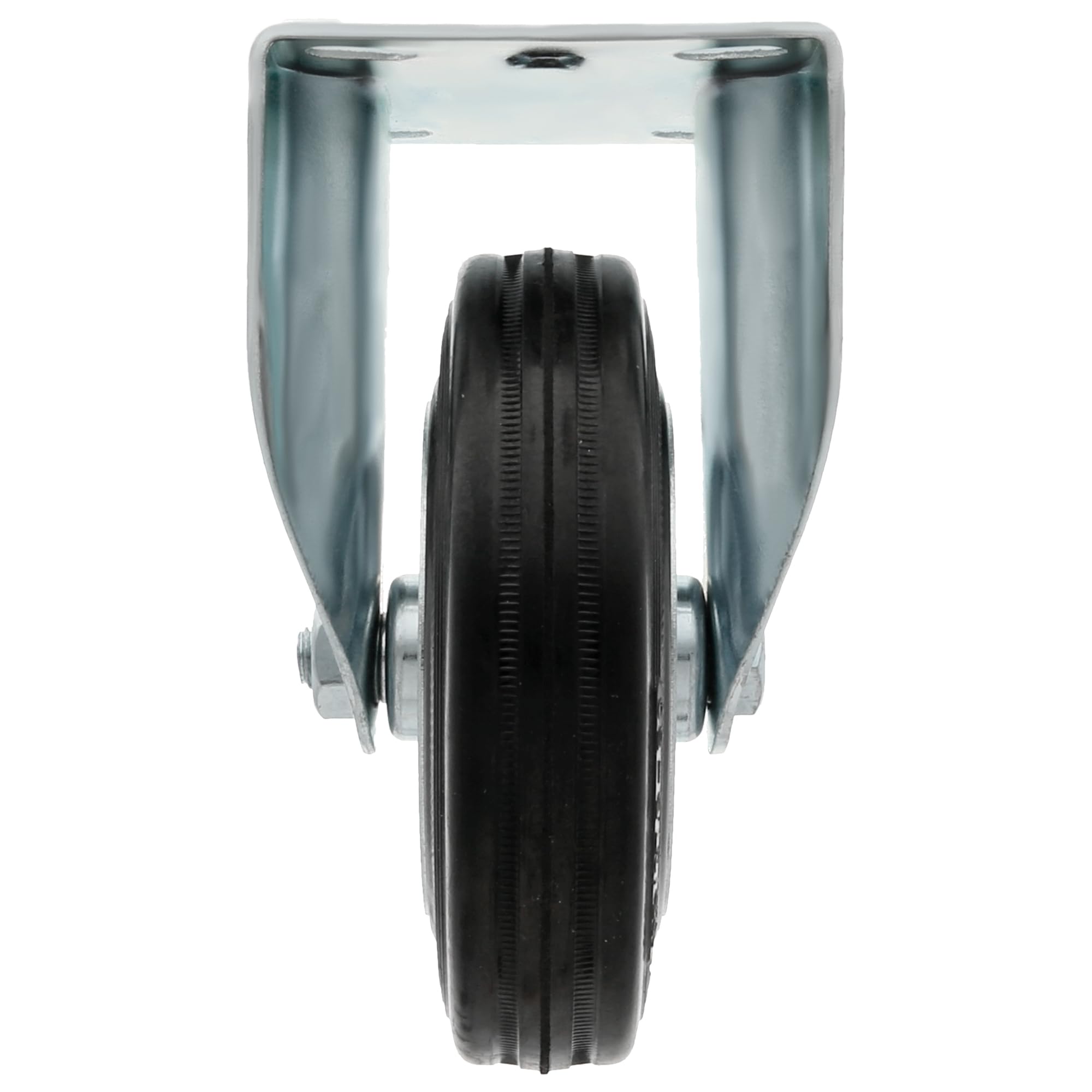 Amig - Set 4 Ruote Fisse | Ø 80 mm | Ruote per Spostare Mobili o Elettrodomestici | Peso Massimo 70 Kg | Per Spostare Mobili Pesanti | Cuscinetti a Rulli | Nucleo Metallico | Gomma Nera