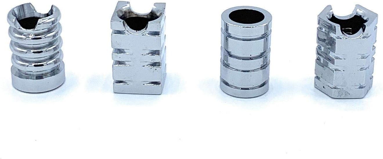 Butt Bat Metal Indentation Design Cigarette Snuffers Instant Cigarette Extinguishers Pack of 4 (Silver)