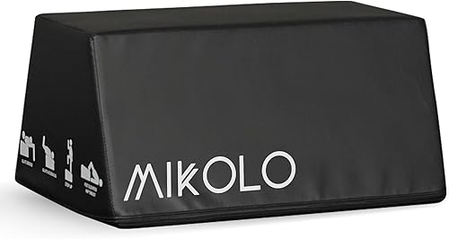 Mikolo Banco de empuje de cadera, máquina de empuje de cadera en casa para puente de glúteos, caja de empuje de cadera multifuncional con equipo de