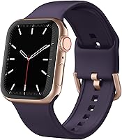 Vista 8 de Correa deportiva para Apple Watch, 49, 46, 45, 44, 42, 41, 40 y 38 mm, correa de silicona suave, cierre clásico, reemplazo para iWatch Series 11