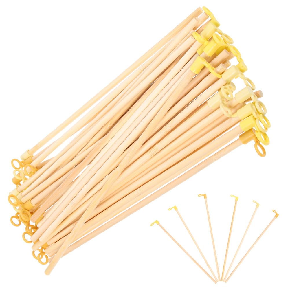 50 Pcs Lantern Handle Stick - 10.4 Inch Wooden Pole for DIY Lamp - Lantern Hanging Stick Rod for DIY Craft Halloween China Mid-Autumn Festival Wedding Party Decoration