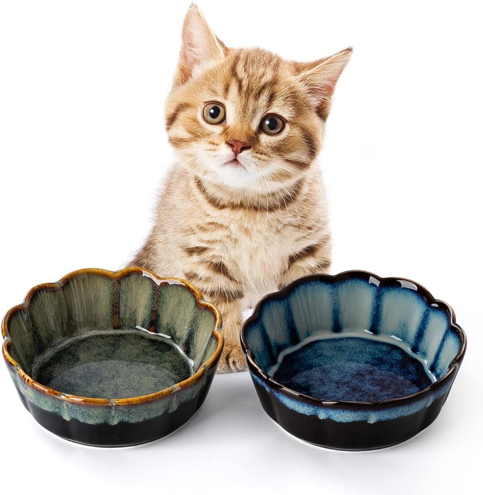 SIDUCAL Ceramic Cat Bowls