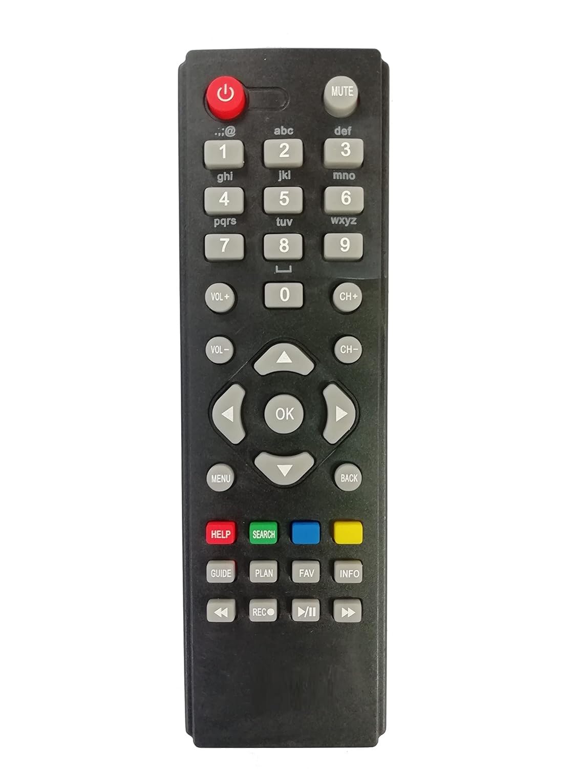 HITORE Remote Control Compatible for Hathway Set Top Box | Remote Control No.STB-3640 - Please Match The Image with Your Old Remote (Black)