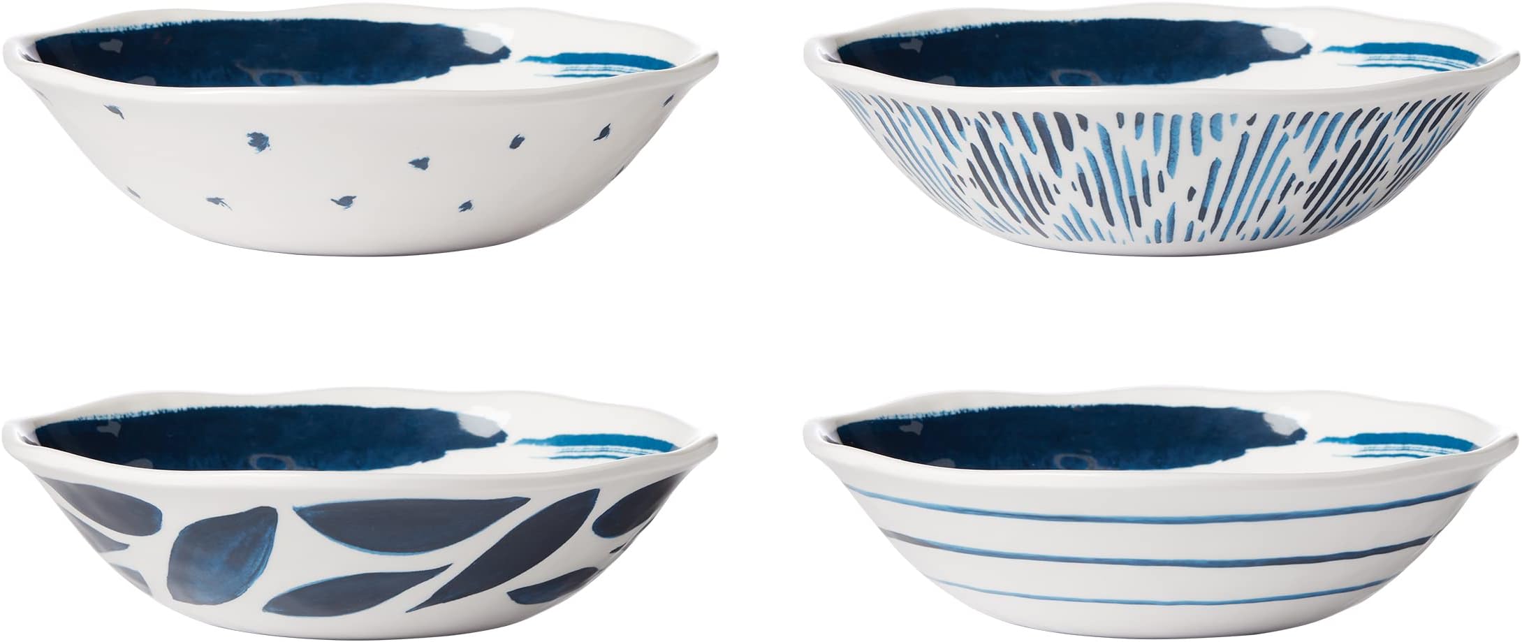 Lenox Blue Bay Melamine All-Purpose Bowls, Set of 4, 1.65 LB, 0