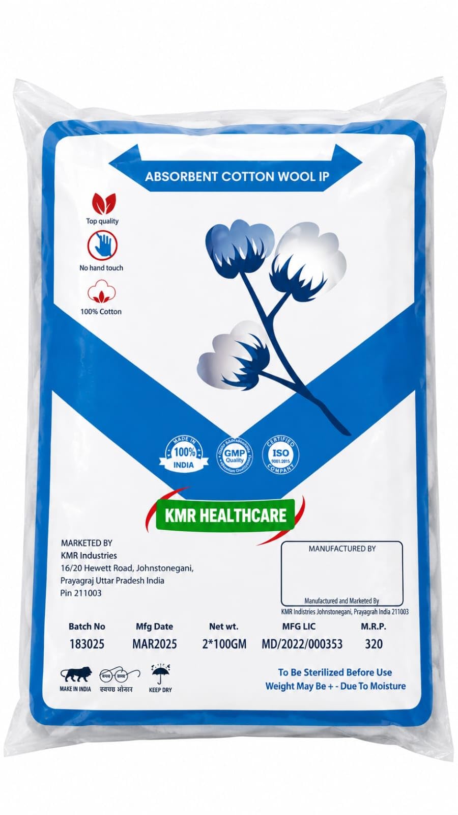Surgical Cotton Roll 100gm - (Pack of 2 Roll) | Pure Medical Grade Cotton for Wound Care, Baby Cleaning | Soft & Hygenic Multi-Purpose Cotton Roll for Beauty, Skin Care & Clinical Use-image-25
