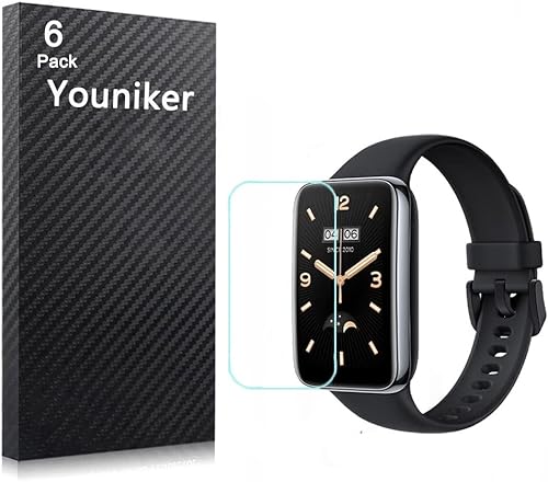 Paquete de 6 protectores de pantalla compatibles con Xiaomi Smart Band 7 Pro, compatibles con Xiaomi Band 7 Pro, protectores de pantalla,