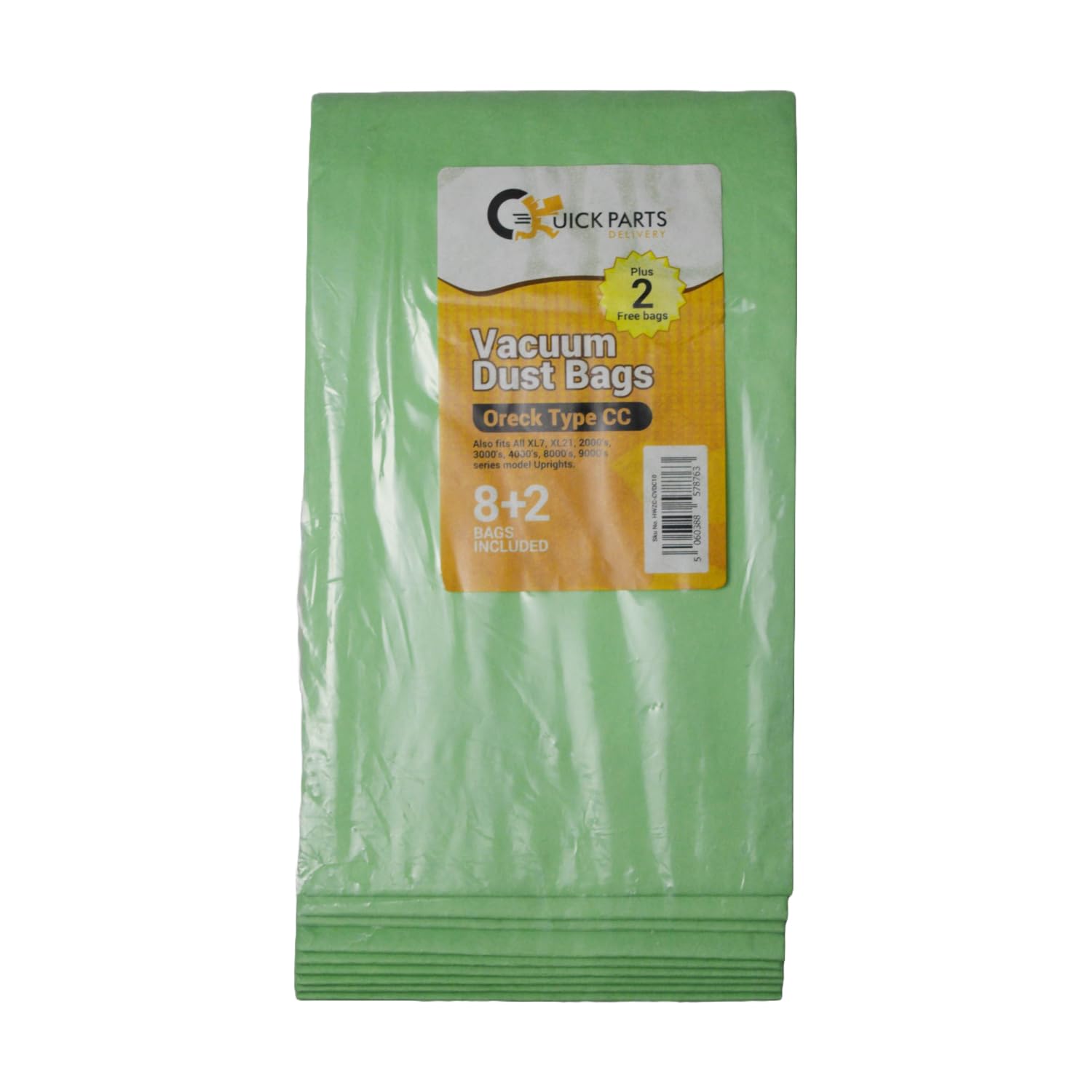 Oreck Vacuum Cleaner Bags for CC Type, Pack of 10 - Fit All Oreck XL Vacuum Bags
