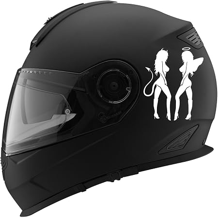 Amazon.com: Pegatina para casco de motocicleta, diseño de ángel y diablo, 5  pulgadas, 5\