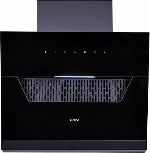 Elica 60 cm 1350 m3/hr Thermal Sensor Filterless Autoclean Angular Kitchen Chimney with 15 Years Warranty (AUTO SENSE EFL 207 HAC LTW VMS 60)