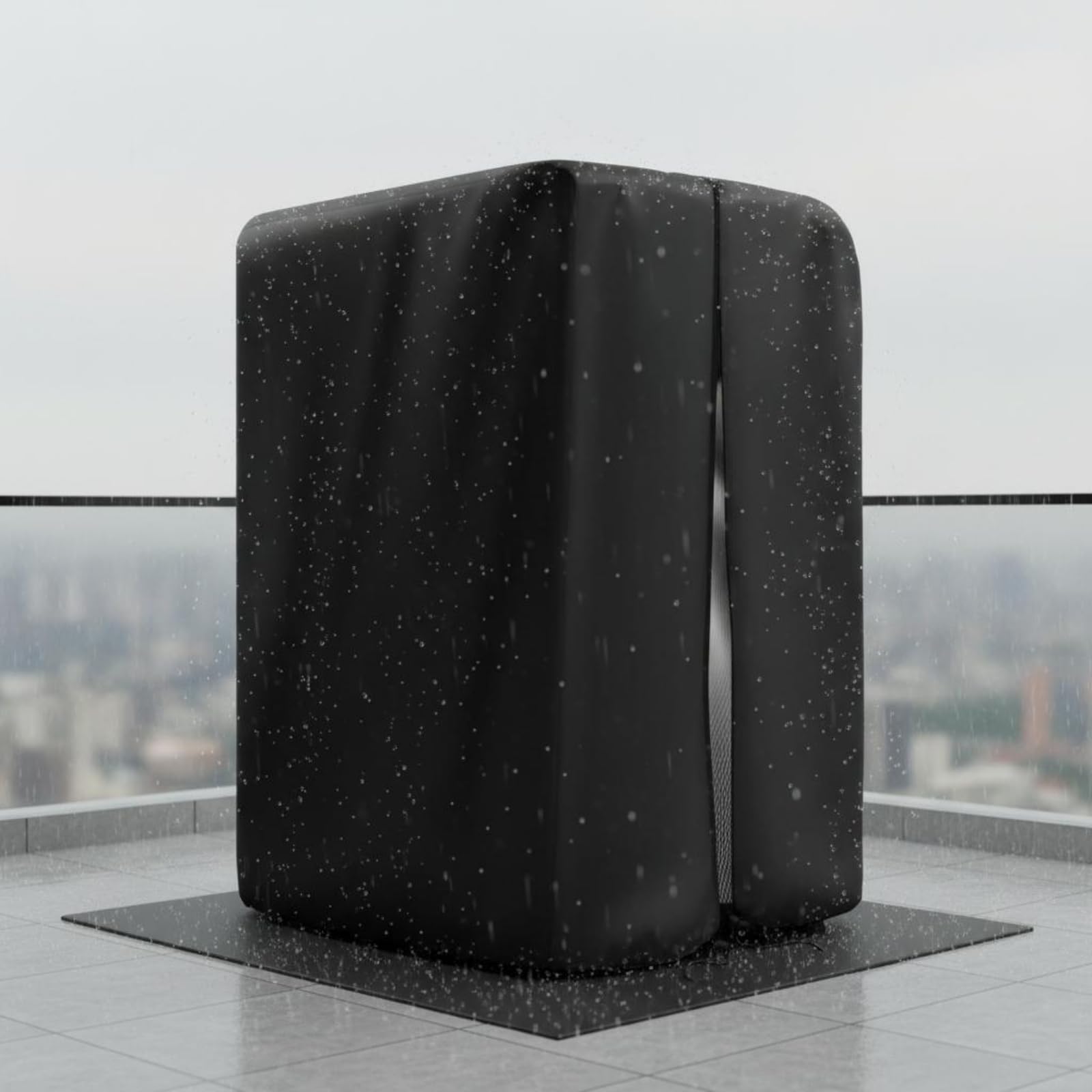 Copertura Protettiva Impermeabile Vinile Custodia Copertura Aderente Attrezzatura Fitness per Casa , Nero , L-64 68 82.5ins 163 173 210cm