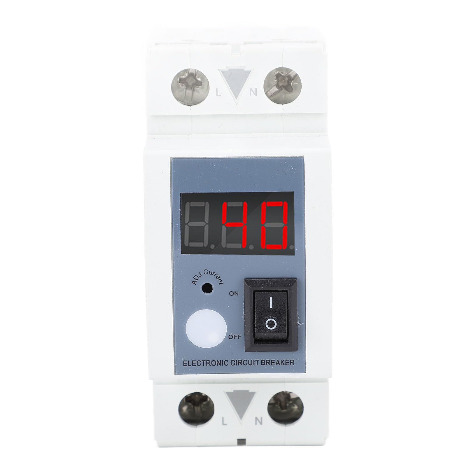 Naroote Protezione Da Sovracorrente Regolabile 1-40A Con Schermo LCD E Ripristino Automatico Per Guida DIN