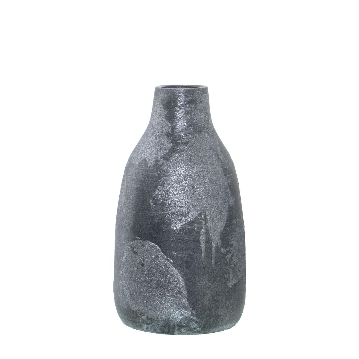Alexandra House Living Ceramic Silver Vase 18 x 31 cm