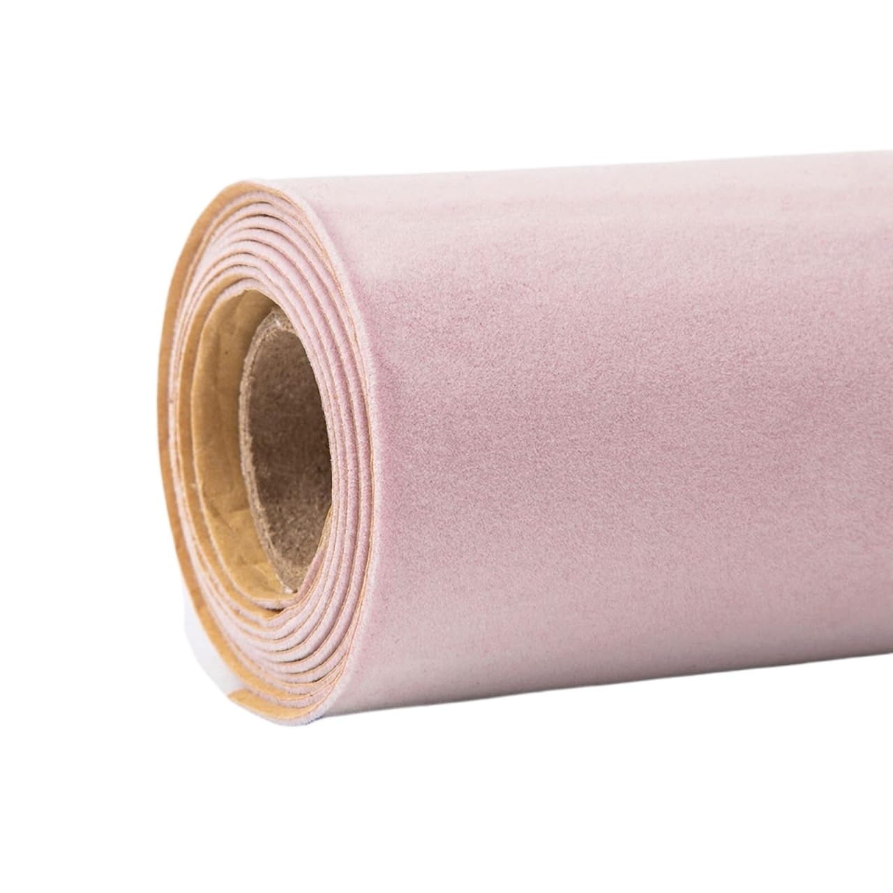 Self Adhesive Velvet Flock Roll Flocking Liner for for Jewelry Drawer Art Crafts DIY Project(Pink)