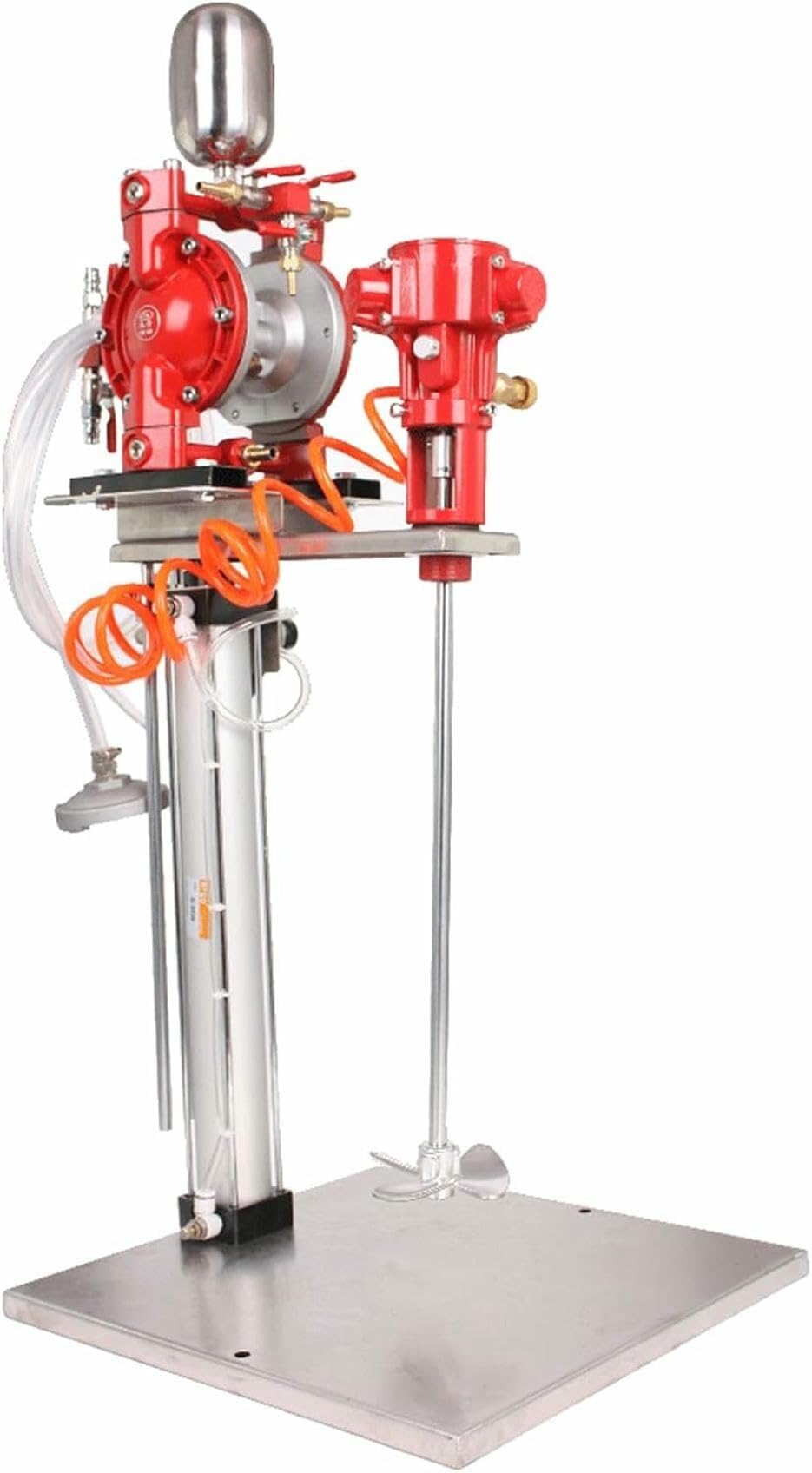 Miscelatore pneumatico for vernice Miscelatore pneumatico for vernice con pompa a membrana, agitatore for vernice a sollevamento automatico da 5 galloni, strumento for miscelazione di rivestimento