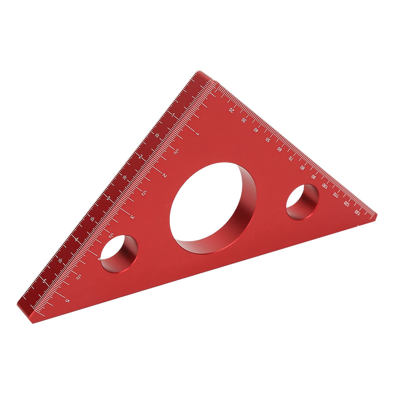 MRKU Équerre en Alliage d'aluminium, équerre de Menuisier, Outil de Mesure de précision avec Graduation Claire, pour Le Travail du Bois.