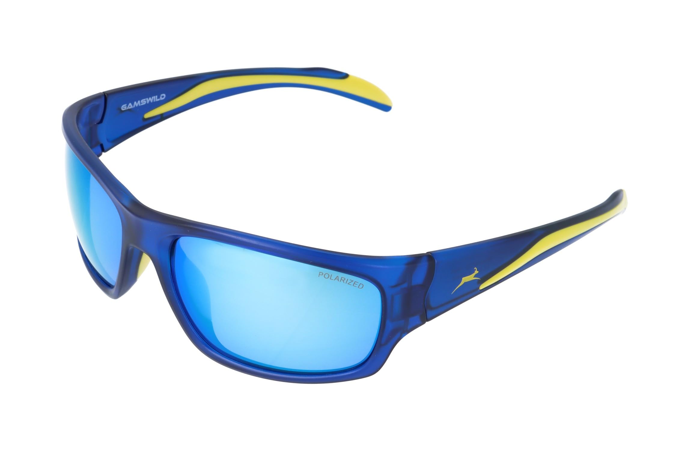Gamswild WS4035 Occhiali da sole polarizzati GAMSSTYLE occhiali da ciclismo occhiali da sci sportivi da donna unisex | grigio | nero | blu | blu |