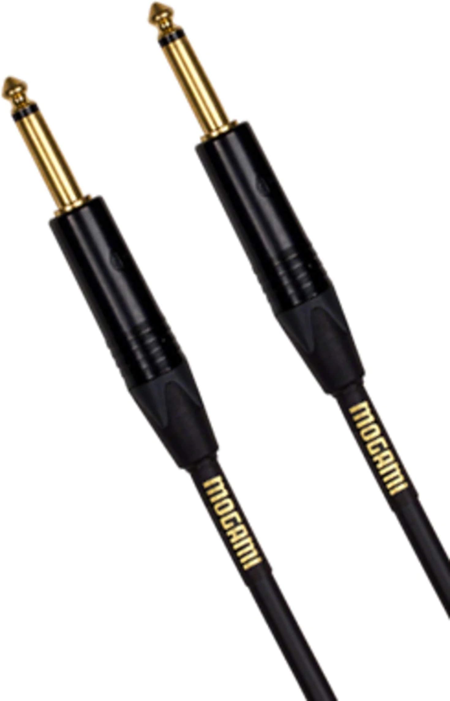 Mogami GOLD SPEAKER-06 Amplifier-to-Cabinet Speaker Cable, 1/4" TS Male Plugs, Gold Contacts, Straight Connectors, 6 Foot
