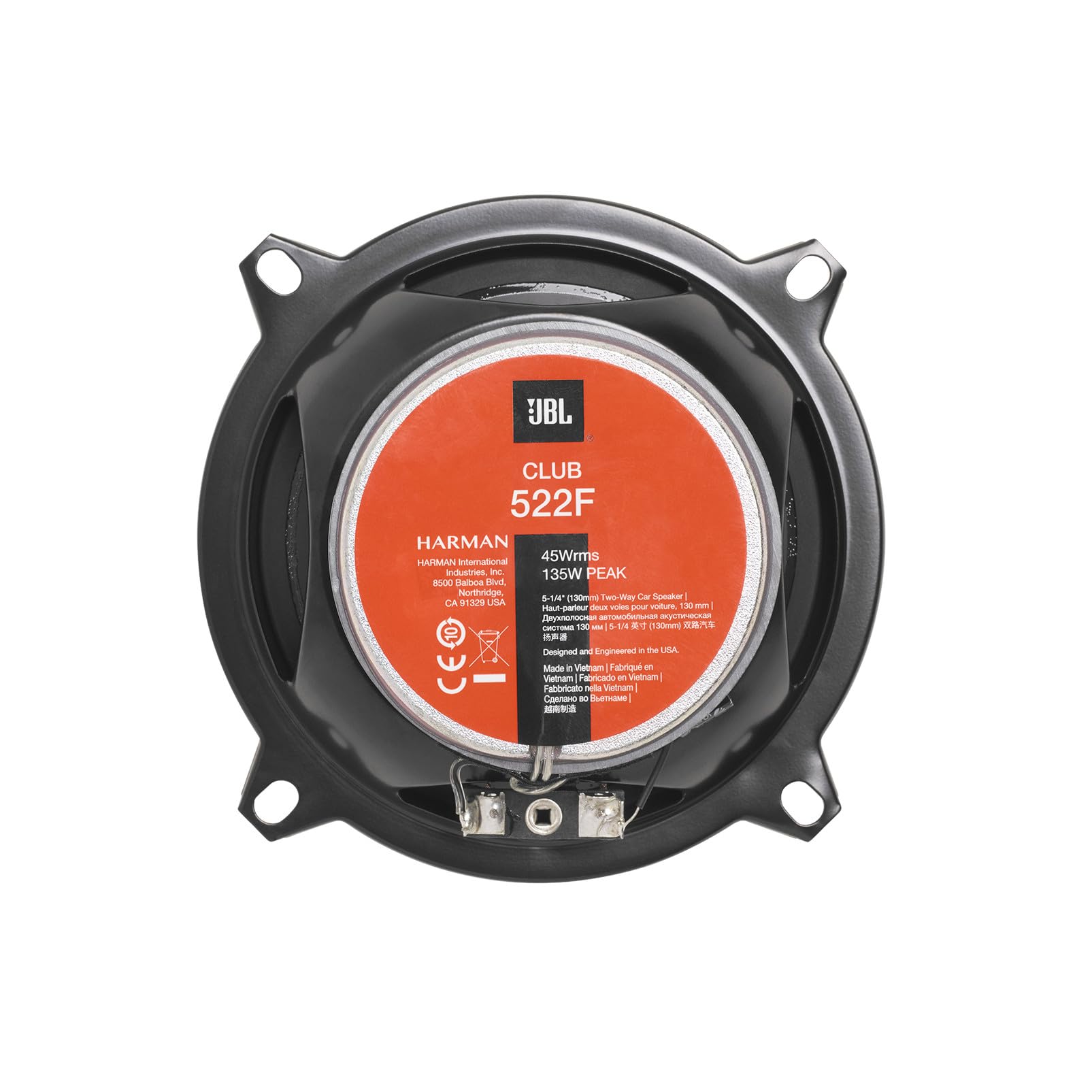 JBL Club 522f 13 cm 2-drożny uniwersalny głośnik samochodowy 135 watów