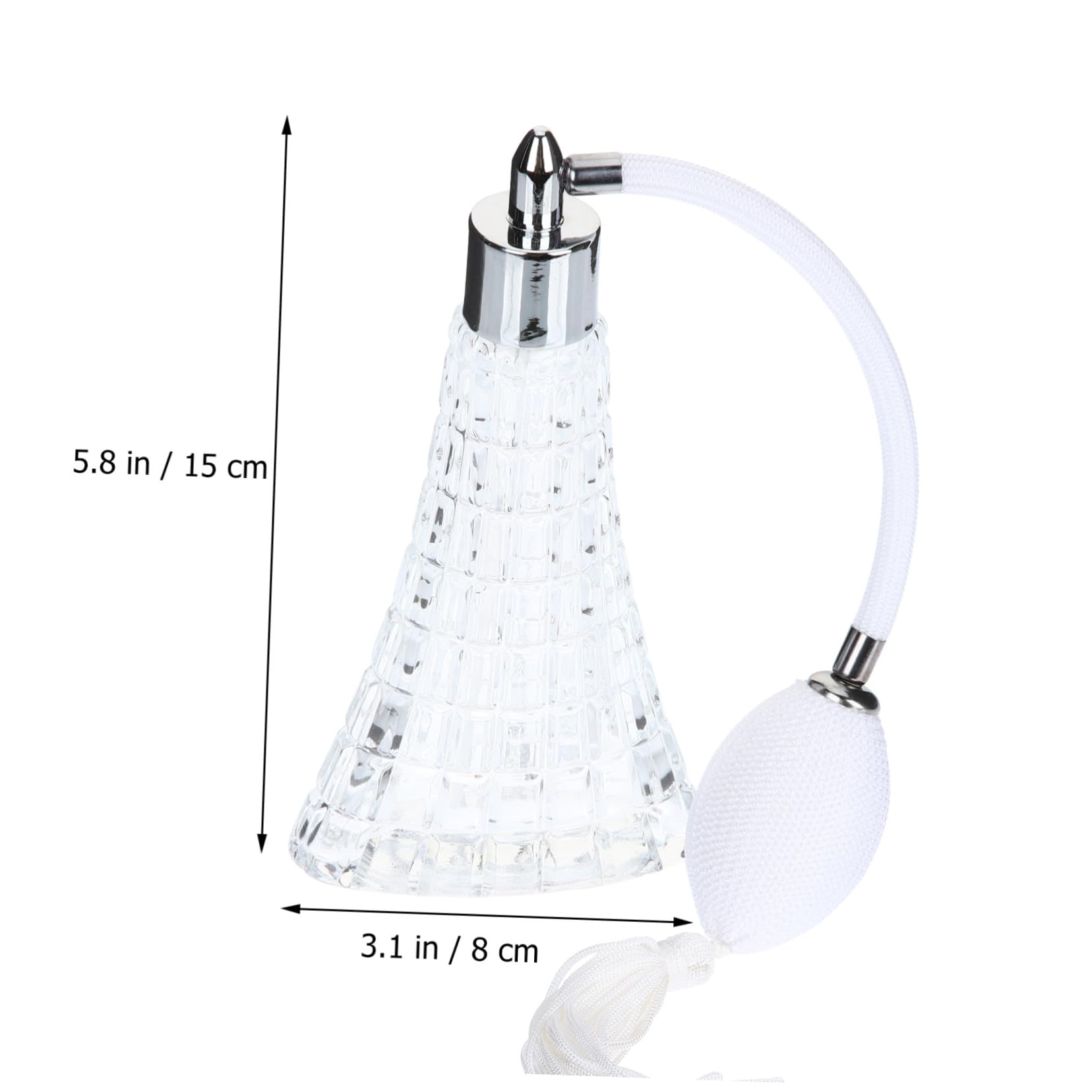Frasco de Perfume de Cristal Transparente con Pulverizador Recargable para Viajes y Diario Botella de Vidrio Reutilizable para Fragancias y Lociones Regalo para Ocasiones