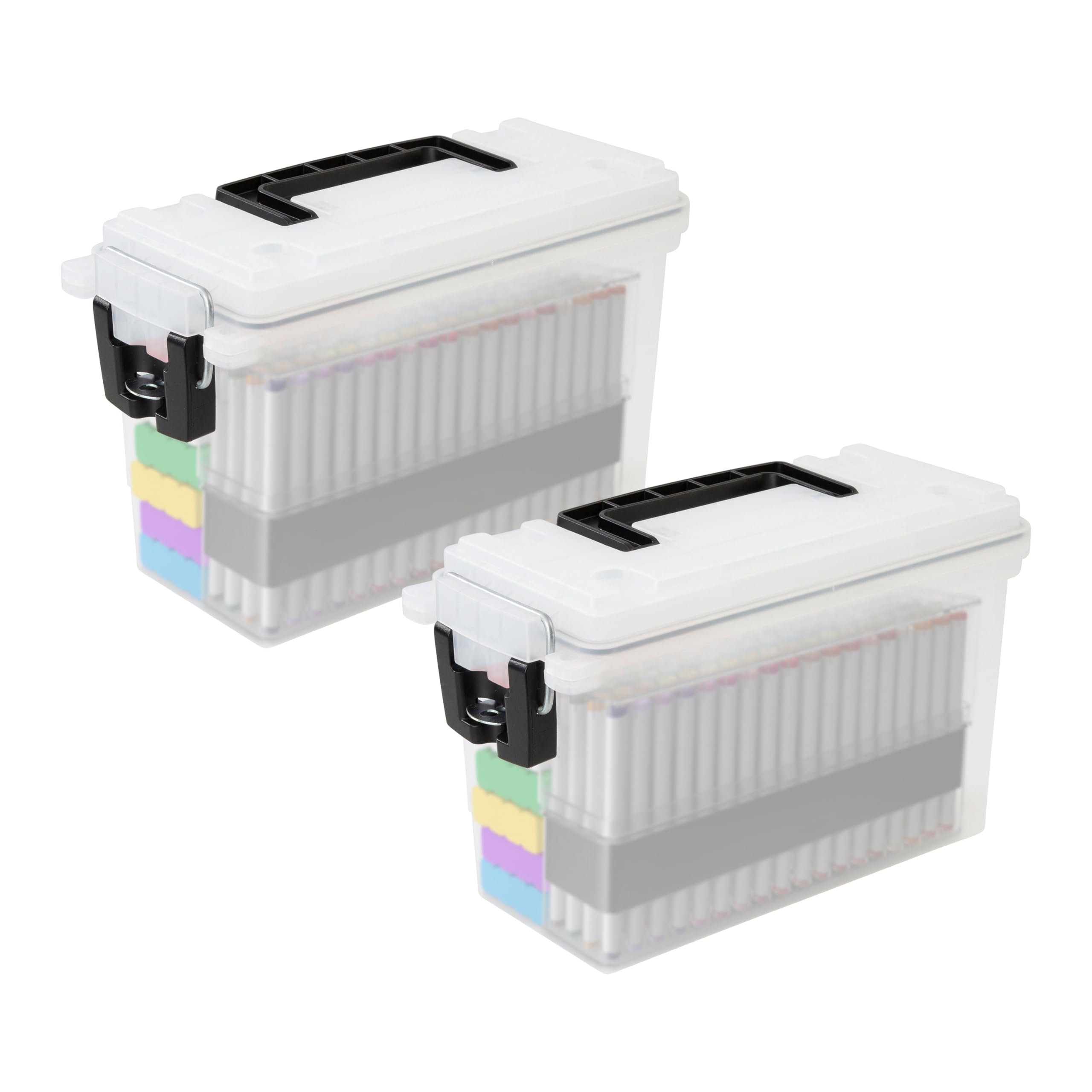 Sheffield Ammo Box Made in USA, Stackable Lockable Ammo Storage Box, Frost