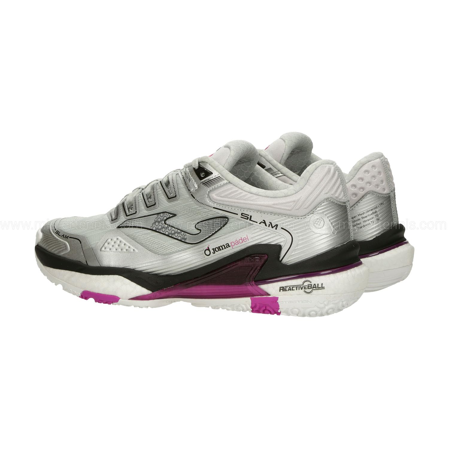 Joma Slam Lady 2512 Gray – Modelo TSLALW2512OM – Zapatillas de pádel para mujer