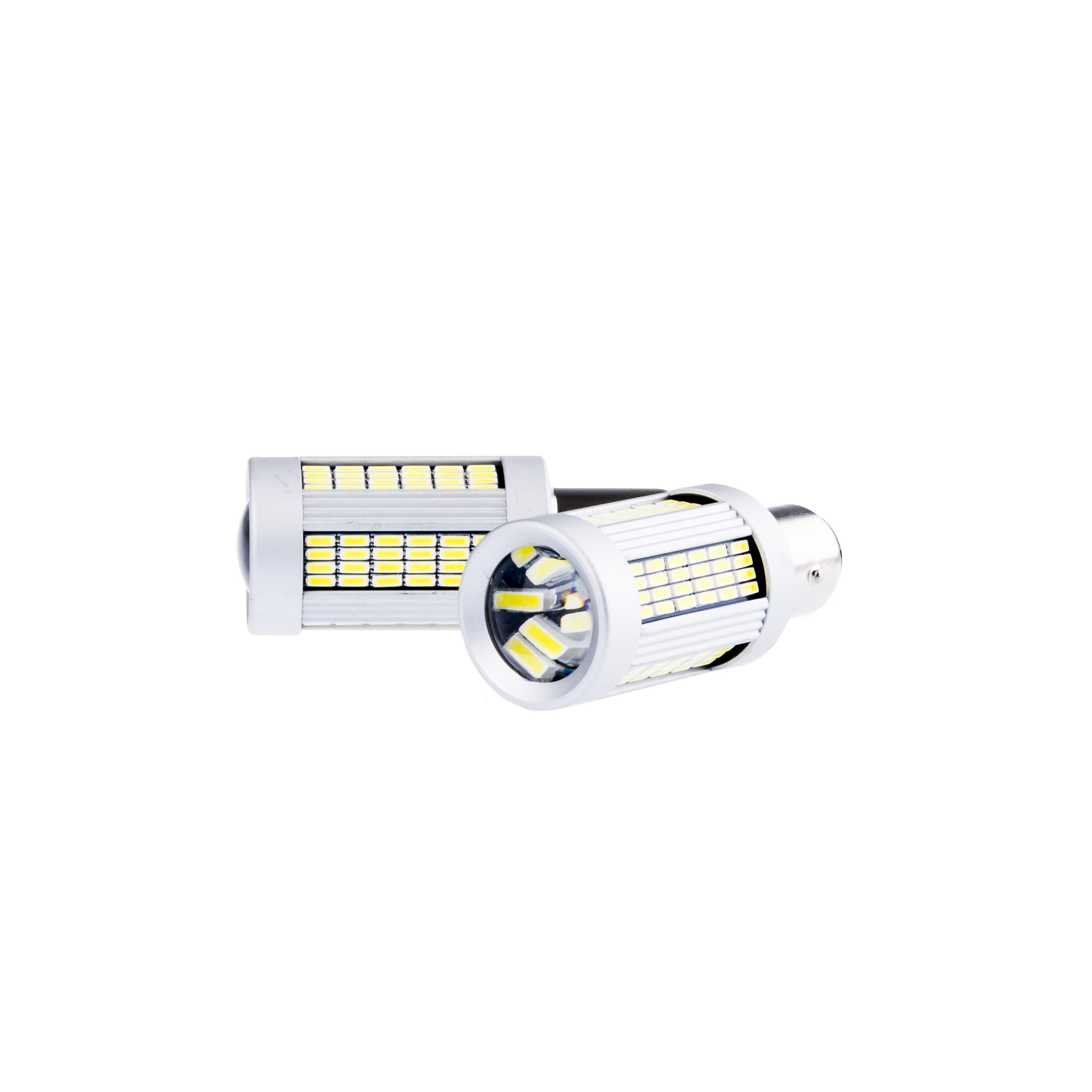 EinParts P21/5W LED Lampadine 6000K (Bianco) CANBUS 12V per Auto 135 x SMD 2016 LED, BAY15d