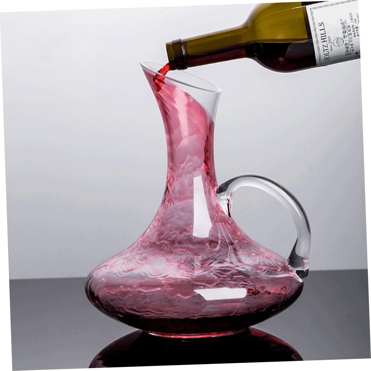 VALICLUD 1pezzi Decanter Per Bevande in Vetro Distributore Whisky Con Design Manubrio Decorazione Per Bar e Regalo