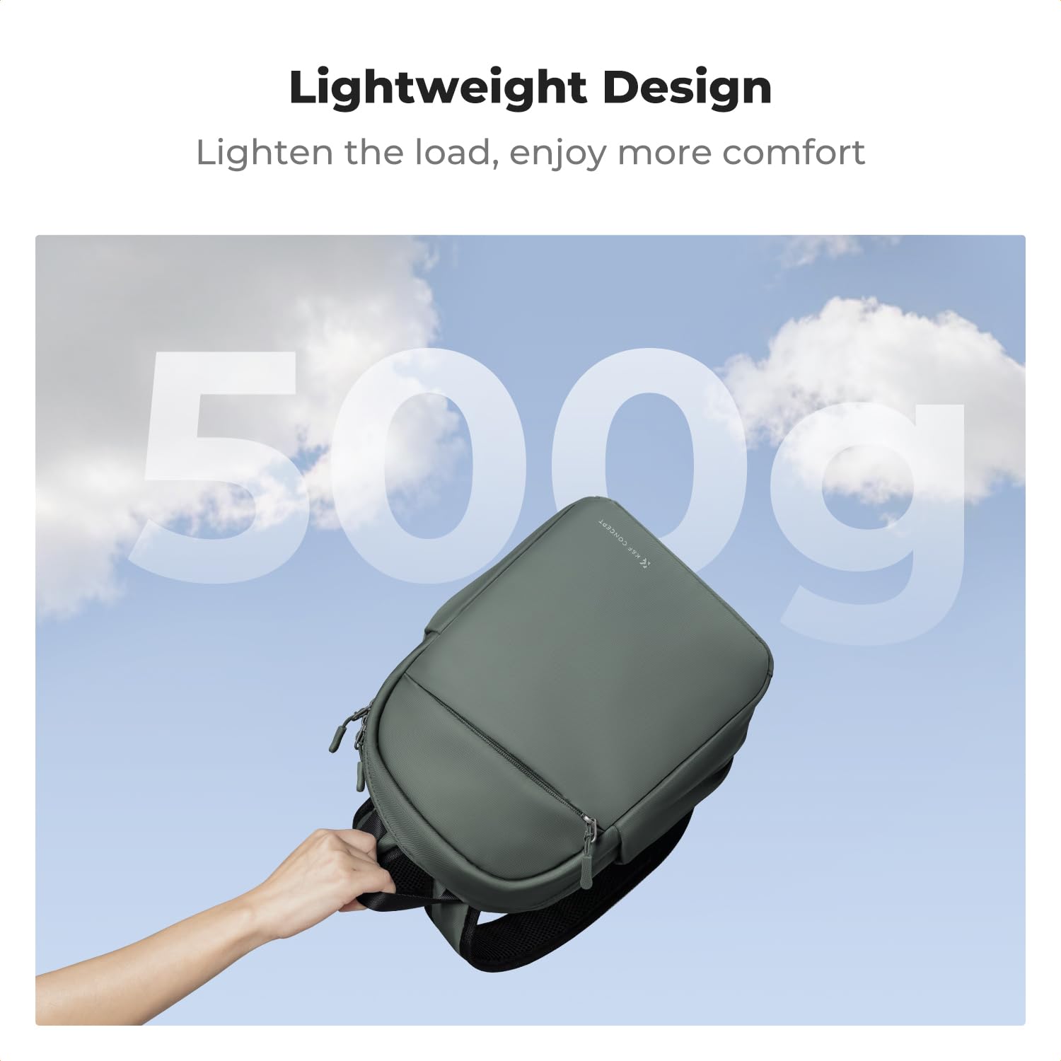 K&F CONCEPT Täglicher Kamerarucksack, Fotorucksack Klein Tragbar mit Verstellbarem Schultergurt für DSLR Kamera & Objektiv, Ideal für Alltag, Arbeit und Reisen (Dunkelgrün)