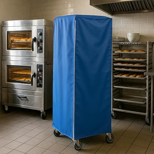 Miniatura 6 de Worcester - Cubierta de vinilo azul resistente para bandeja de congelador, 28 pulgadas de largo x 23 pulgadas de ancho x 64 pulgadas de alto