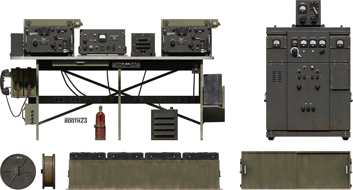 Mini Art 35455 1:35 U.S. Radio Set SCR-299 - Faithful Replica, Model Building, Plastic Kit, Crafts, Hobby, Gluing, Model Kit, Assembly, Unpainted