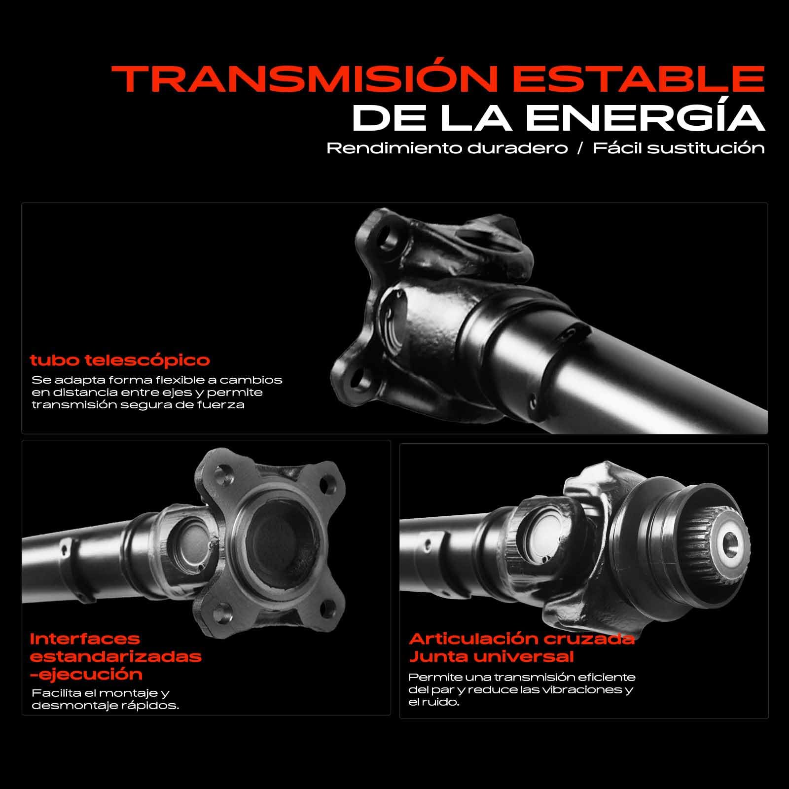 Frankberg Árbol cardán Árbol de transmisión Delantero Compatible con X5 F15 F85 X5 E70 X6 E71 E72 Replace# 26209425907
