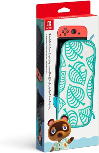 Nintendo Switch Animal Crossing New Horizons Aloha Edition Carrying Case & Screen Protector - Switch