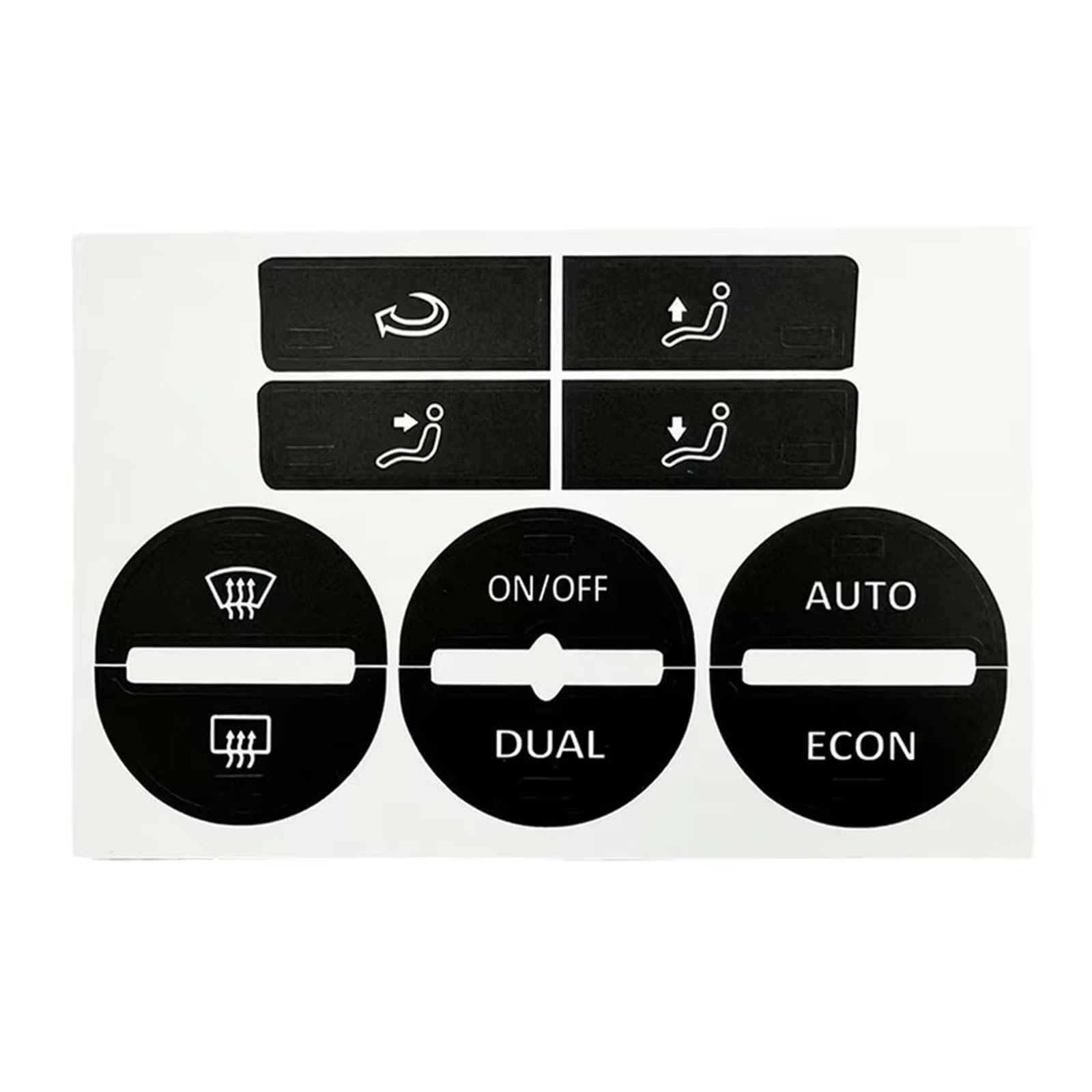 Autocollant bouton commande climatisation Golf Mk5 Passat 2004-2010 commande AC - 2