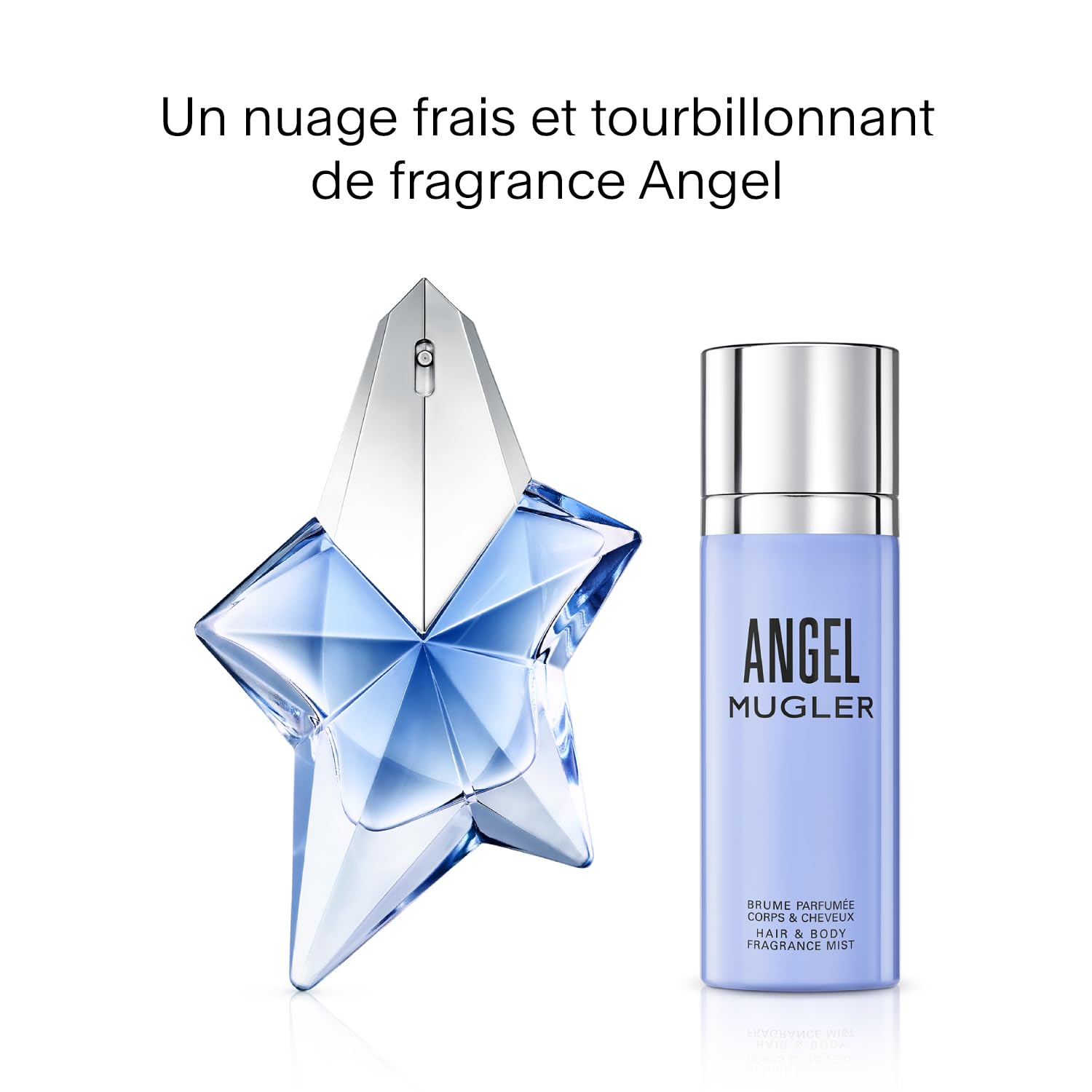 MUGLER ANGEL Parfum Brume Cheveux et Corps, Parfum pour Femme Ambré Gourmand, Brume pour Femme 100 ml