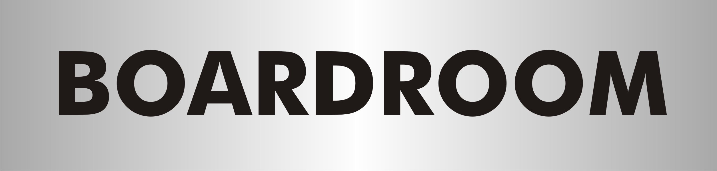 Sign Boardroom Adhesive Acrylic 4.5 x 19 cm