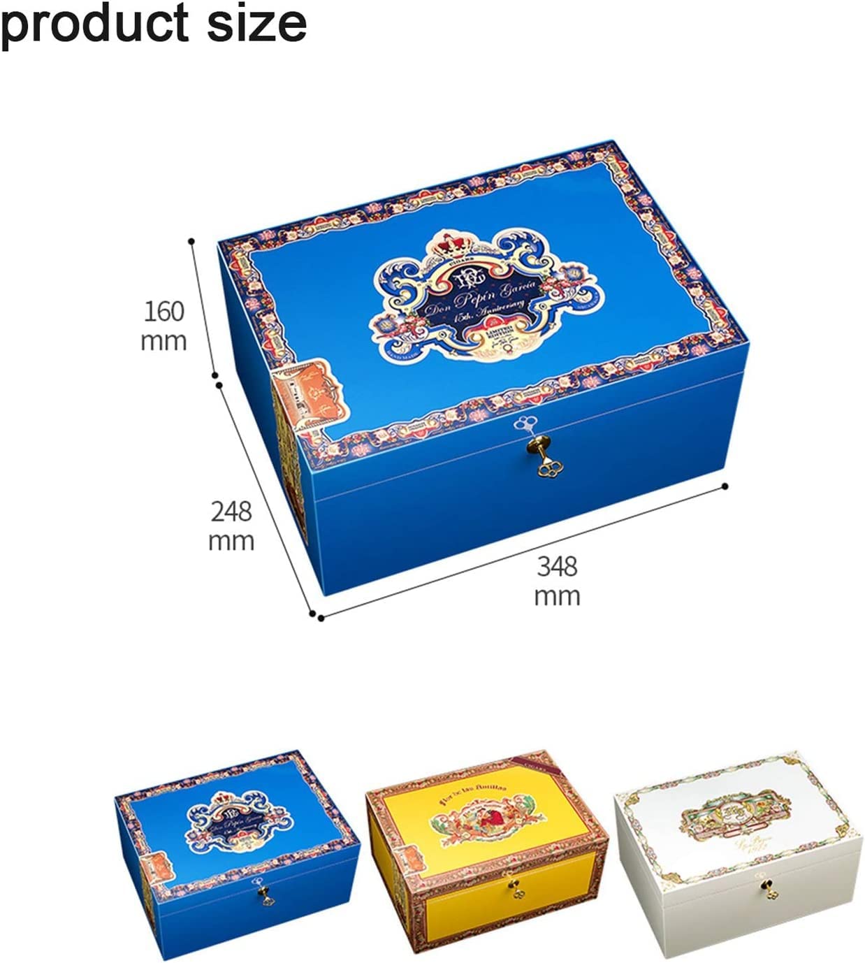 ヒュミドール　葉巻ケース　最高級！ Amazon.co.jp: 葉巻60本用強化ガラストップシガーボックス、葉巻