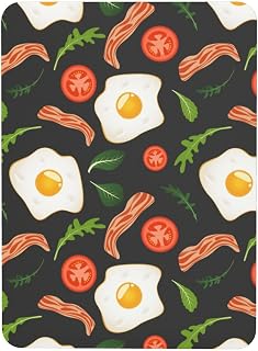 Egg Yolk and Bacon Pattern Fridge Magnetic Refrigerator Sticker Decoration Magnets for Office Kitchen Party