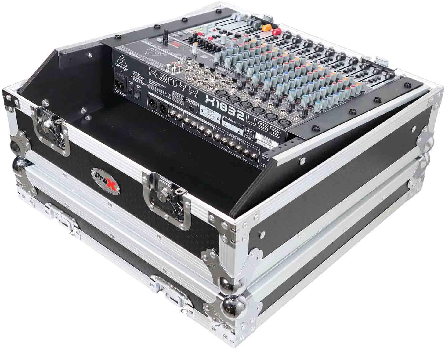 ProX T-MC Top Load Rackmount Mixer Case for 19" DJ Mixer w/ 10U Top Slant