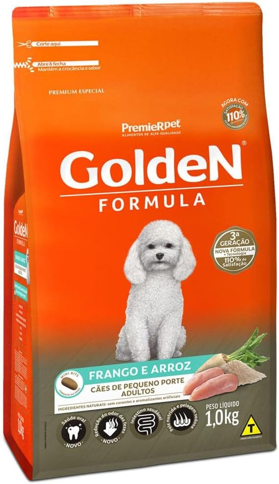 Ração Golden Mini Bits para Cães Pequenos 15kg — Melhor para Pequenos Porte Adultos
