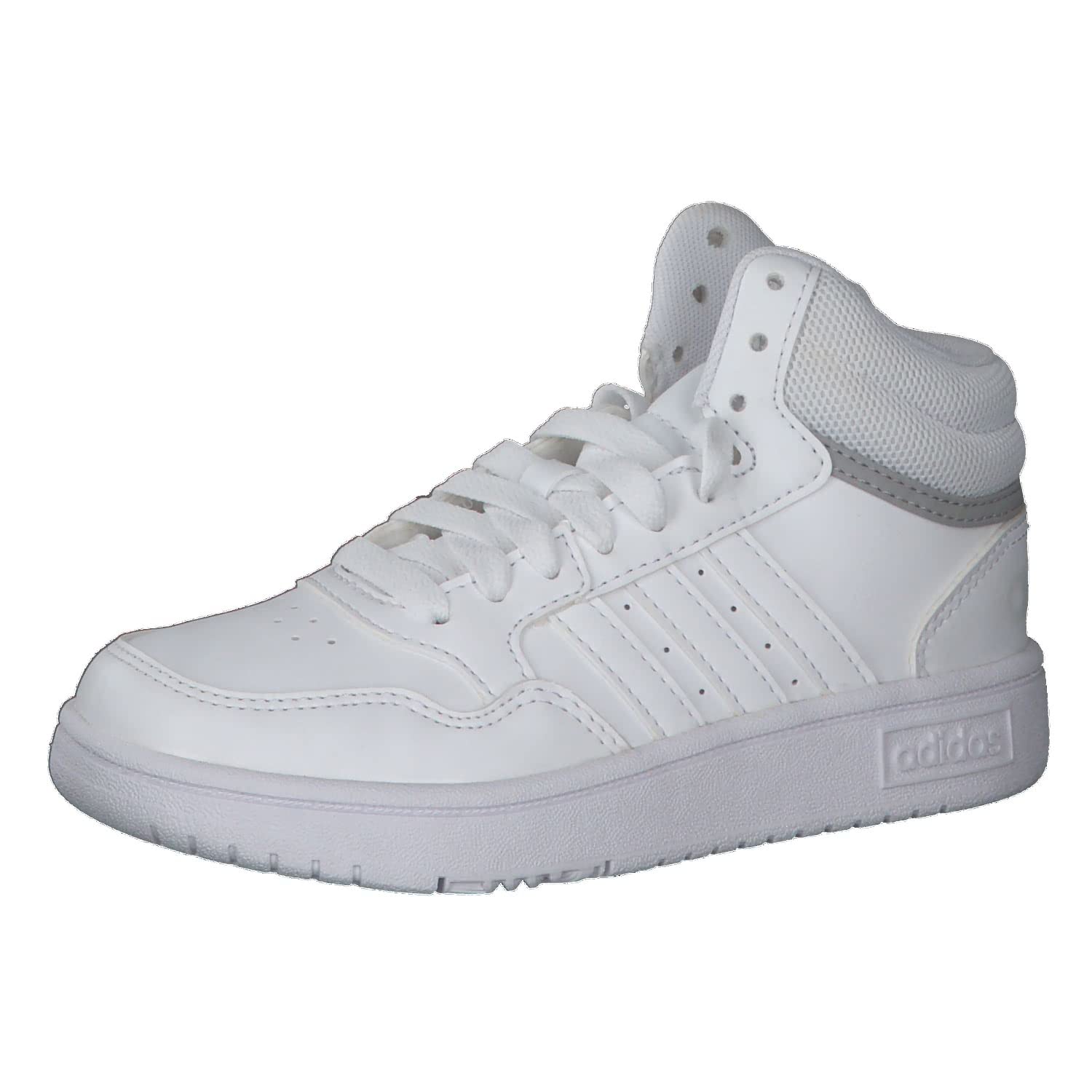 adidas Hoops Mid Shoes, Zapatillas para Unisex niños, Cloud White/Cloud White/Grey Two, 33 EU