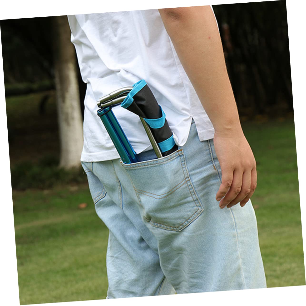 Sgabello Portatile Da Campeggio Sgabello Campeggio Comodo Accessorio Da Spiaggia Realizzato in Materiale Di Resistente e Pratico in Pochi Secondi